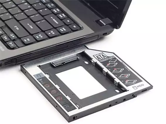 MF-95-02 Gembird Fioka za montazu 2.5 SSD/SATA HDD(do12.7mm) u 5.25 leziste u Laptop umesto optike A*501*