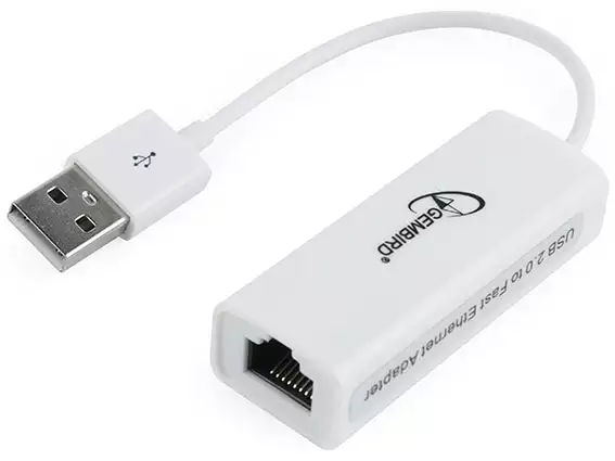 NIC-U6 Gembird USB 2.0 to Fast Ethernet LAN adapter 10/100 white, mrezna kartica*387*