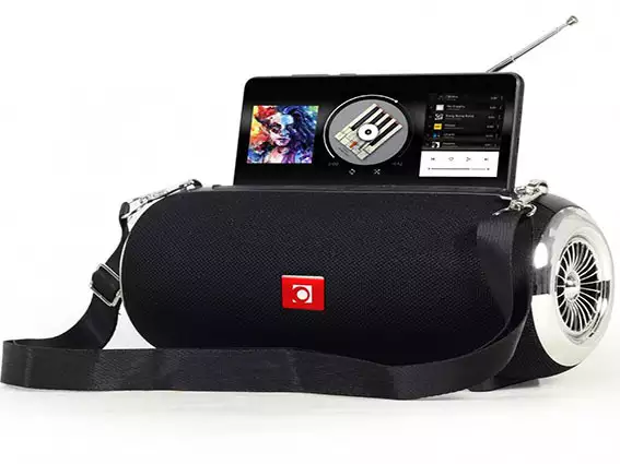 SPK-BT-17 Gembird Portable Bluetooth speaker +handsfree 2x5W, FM, USB, SD, AUX + antena black*1075*