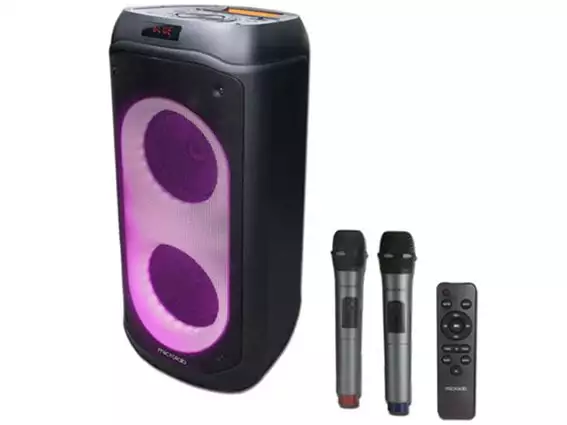 Microlab PT802W karaoke zvucnik 200W, Bluetooth, LED, 11,1V/4400mAh, TWS, Aux, USB, microSD, + Mic*2*12067*