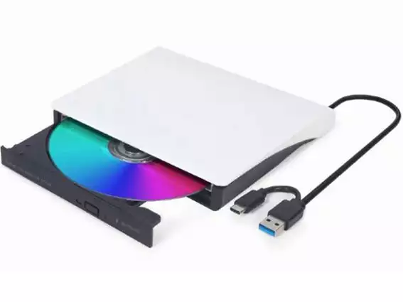 DVD-USB-031-BW Gembird eksterni USB CD/DVD drive Citac-rezac, USB 3.1 + USB-C, black-white*1062*