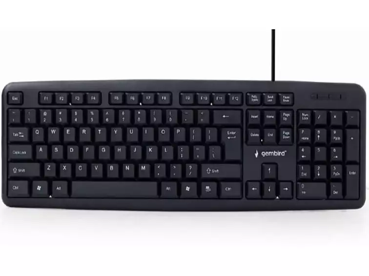 KB-U-103 Gembird Standardna tastatura US layout black USB A*298*