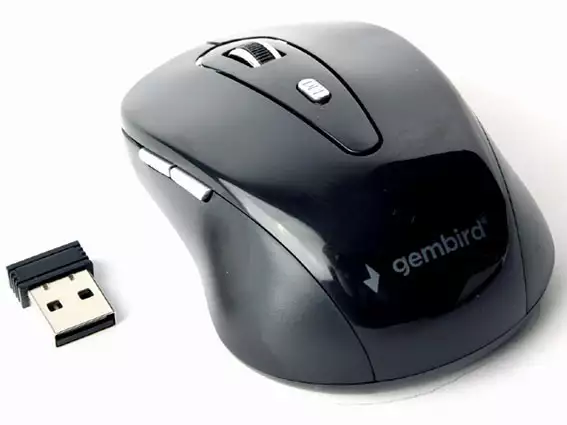 MUSW-6B-01 Gembird Bezicni mis 2,4GHz opticki USB 800-1600Dpi black 95mm *309*