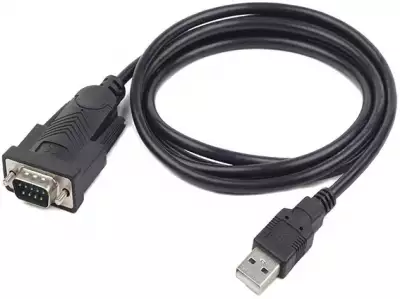 UAS-DB9M-02 Gembird USB to DB9M serial port converter kabl black 1.5m*559*
