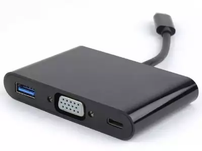 USB-C TO 3IN1 ADAPTER PUNJAČ/A-CM-VGA3IN1-01/*1820*