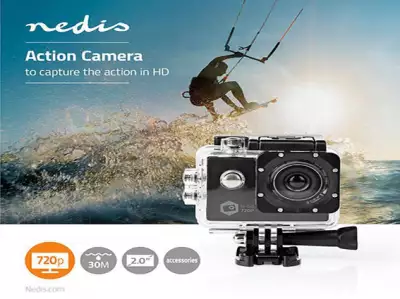 ACAM11BK Nedis 5Mpix HD action kamera, HD720p@30fps/ sa vodootpornim kucistem*1658*