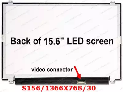 DISPLEJ 15.6 SLIM LED 30 PINS REZ. 1366X768 HD READY S156/1366X768/30*5811*