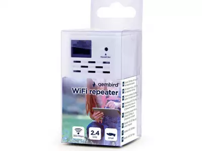 WNP-RP300-03 Gembird WiFi ripiter/ruter 300Mbps, 2x3dBi, RF pwr <20dBm, 1x LAN white*1164*