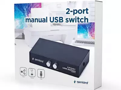 DSU-21 Gembird 2 port manual USB switch*533*