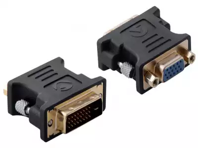 A-DVI-VGA-BK Gembird Adapter DVI-I 24+5-pin male to VGA 15-pin HD (3 rows) female, black DVI-I*077*