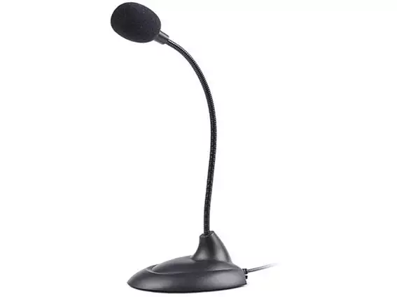 MIC-205 Gembird Desktop mikrofon, savitljivo telo, black, 3.5mm sa prekidacem *257*